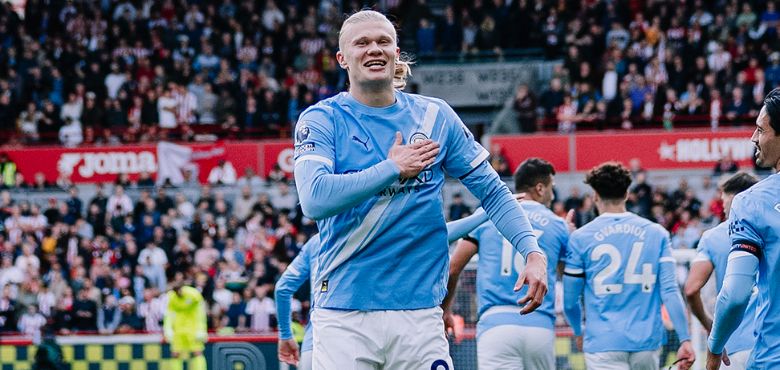 Haaland’s Early Goal Lifts Man City Past Brentford